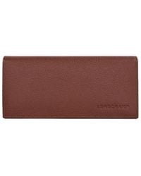 Longchamp - Continental Leather Wallet - Lyst