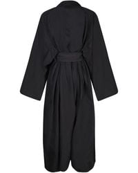 Quira - Oversized Belted Coat With Pockets - Lyst