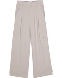 Ami Paris - Low-Rise Straight Leg Trousers - Lyst
