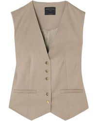 Mother Of Pearl - Blend Twill Waistcoat - Lyst