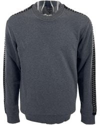 Just Cavalli - Round-Collar Long-Sleeve Hoodie - Lyst