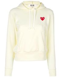 COMME DES GARÇONS PLAY - Logo Hooded Sweater - Lyst