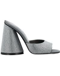 The Attico - The Luz Embellished Slip-On Mules - Lyst