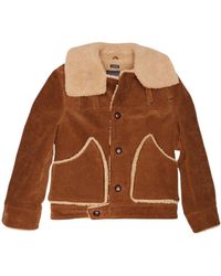 R13 - Shearling-Lined Cotton-Corduroy Jacket - Lyst