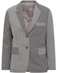 Thom Browne - Pow Cashmere Cropped Crew Neck Cardigan - Lyst