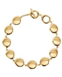 JOSEPH - Bean Gilded Disc Necklace - Lyst