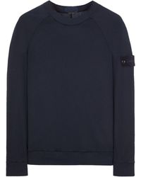Stone Island - Compass Logo Patch Crewneck Sweatshirt - Lyst