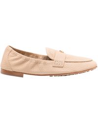 Tory Burch - Double T Leather Loafers - Lyst