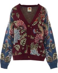 FARM Rio - Long-Sleeve Knit Cardigan - Lyst