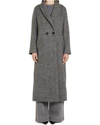 iBlues - Double-Breasted Coat - Lyst