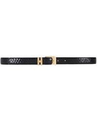 Elisabetta Franchi - Textured Leather Belt - Lyst