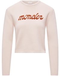 Moncler - Logo Detailed Crewneck Jumper - Lyst