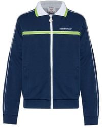 CASABLANCA - Logo Embroidered Zipped Jacket - Lyst