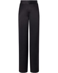 Lisa Yang - Satin Straight-Leg Casual Pants - Lyst