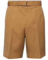 Lanvin - Classic Tailored Belted Shorts - Lyst