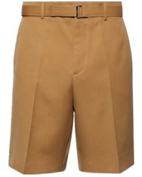 Lanvin - Classic Tailored Belted Shorts - Lyst