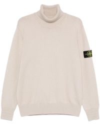 Stone Island - Logo Patch Roll Neck Jumper - Lyst
