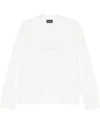 Emporio Armani - Logo Detailed Crewneck Sweatshirt - Lyst