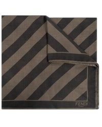 Fendi - Finished-Edge Striped Scarf - Lyst