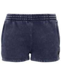 T By Alexander Wang - Embossed-Logo Track Shorts - Lyst