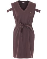 Liu Jo - Belted Sleeveless Mini Dress - Lyst