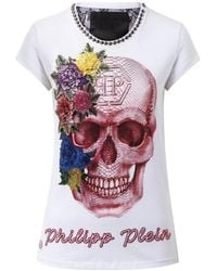 Philipp Plein - Skull Printed T-Shirt - Lyst