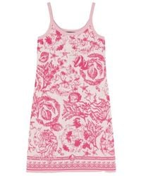 Versace - Barocco Pattern Sleeveless Dress - Lyst