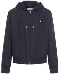 Celine - Triomphe Blouson Jacket With Hood - Lyst
