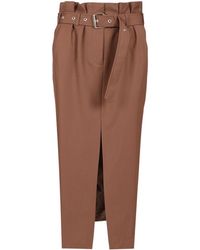 Dries Van Noten - Seaches Belted Midi Skirt - Lyst