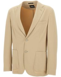 BOSS - Boss Single-Breasted Slim-Fit Jacket - Lyst