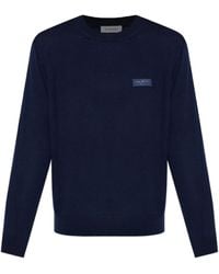 Givenchy - Logo Patch Knitted Jumper - Lyst