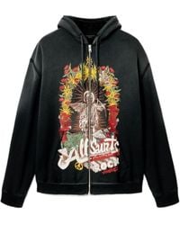AllSaints - Roque Graphic-Print Hoodie - Lyst