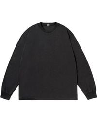 A.PRESSE - Long-Sleeve Crew Neck Sweatshirt - Lyst