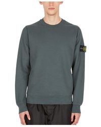 Stone Island - Logo-Patch Cotton Sweatshirt - Lyst