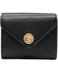 Chloé - Chloé Foldover Logo Wallet - Lyst