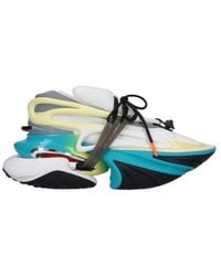 Balmain - Panelled Lace-Up Trainers - Lyst
