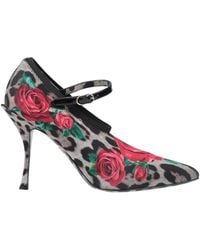 Dolce & Gabbana - Leopard Print Mary Jane High Heels - Lyst