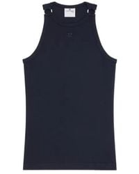 Courreges - Courrèges Buckled Ribbed Tank Top - Lyst