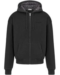 Dior - Homme Zip-Up Drawstring Hoodie - Lyst