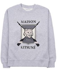 Maison Kitsuné - Long Sleeve Sweatshirt - Lyst