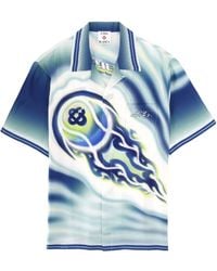 CASABLANCA - Short Sleeve Camp Collar Shirt - Lyst
