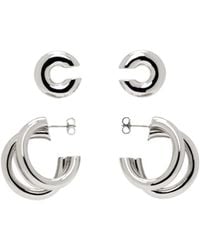 Rabanne - Layered-Design Earrings And Cuff Set - Lyst