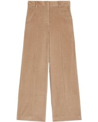 Weekend by Maxmara - Tania Wide-Leg Corduroy Trousers - Lyst