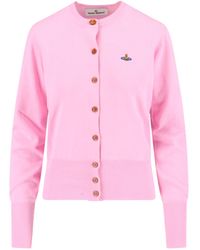 Vivienne Westwood - Orb Embroidered Knitted Cardigan - Lyst