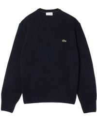 Lacoste - Logo Patch Crewneck Jumper - Lyst