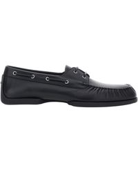 Jil Sander - Ruched Detailed Loafers - Lyst