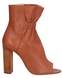 Chloé - Open-Toe Ankle Boots - Lyst