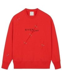 Givenchy - Eyelet Detail Oversized Sweatshirt - Lyst