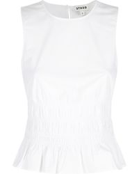 STAUD - Culver Round-Neck Top - Lyst