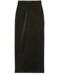 Jil Sander - High-Waist Velvet Maxi Skirt - Lyst